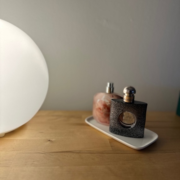 White Glass Soap Dish Trinket Tray - Picture 9 of 12